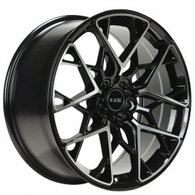 18" NS Wheels Tuner NS1807 Gloss Black Machined Rims