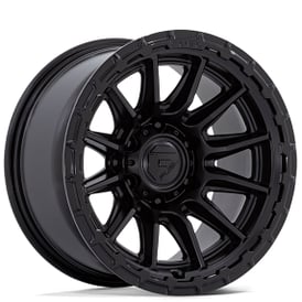 20" Fuel Wheels FC866 Piston Blackout with Gloss Black Lip Off-Road Rims