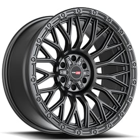 20" Vortek Off-Road VRT-607 Spero Matte Black Rims  