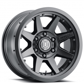 17" ICON Alloys Wheels Rebound Pro Beadlock Satin Black Off-Road Rims