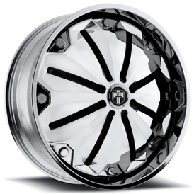 26" Dub Forged Wheels S727 Chill Chrome Spinner Rims