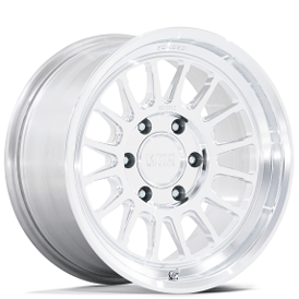 18" KMC Wheels KM447 Impact Raw Machined Off-Road Monoblack Forged Rims