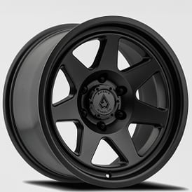 17" Arena Wheel Co A104 Ridge Satin Black Off-Road Rims  