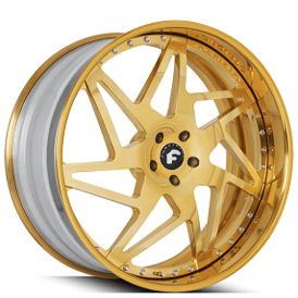 21" Forgiato Wheels Finestro Gold Forged Rims