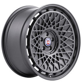 21" Staggered HRE Wheels 501 GTM Satin Charcoal Floating Cap Monoblock Forged Rims