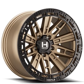 17" Hostile Wheels H129 Mojave Bronze Off-Road Rims