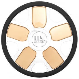 U.S. Mags Custom Steering Wheel Saber Polished with Bronze Accents