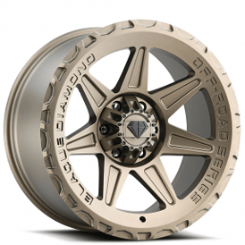 22" Blaque Diamond Wheels BD-O102 Matte Bronze Off-Road Rims