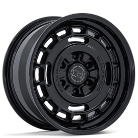 17" Black Rhino Wheels Vagabond BR600 Matte Black with Gloss Black Lip Fusion Forged Rims