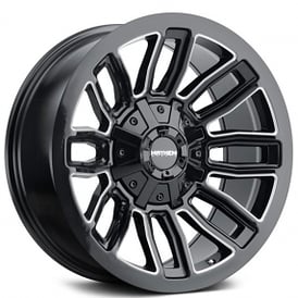20" Mayhem Wheels 8108 Decoy Gloss Black with Milled Spokes Off-Road Rims 