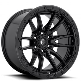 17" Fuel Wheels D679 Rebel Matte Black 6-Lug Off-Road Rims 