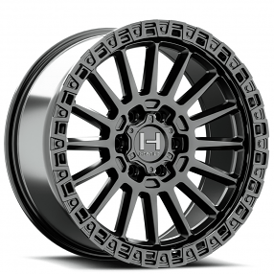 20" Hostile Wheels H137 Battle Satin Black Off-Road Rims