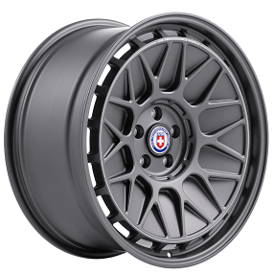 19" Staggered HRE Wheels 500 GTM Satin Charcoal Monoblock Forged Rims