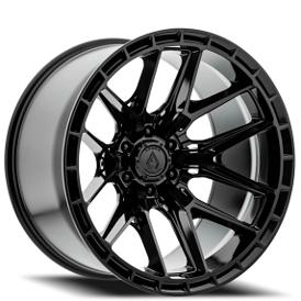22" Arena Wheel Co A114 Battle Gloss Black 6-Lug Off-Road Rims