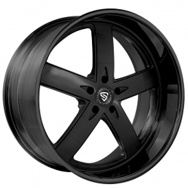 22" Snyper Forged Wheels Booya Full Black Monoblock Forged Rims 