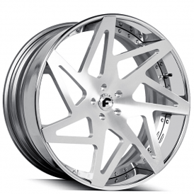 21" Forgiato Wheels Finestro-ECL Brushed Face with Chrome Lip Forged Rims