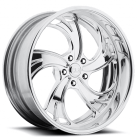 28" U.S. Mags Forged Wheels Cheyenne 5 US413 Polished Tuckin Series Rims