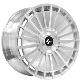 22" Lexani Forged Wheels LM-04 Brushed Silver Monoblock Forged Rims