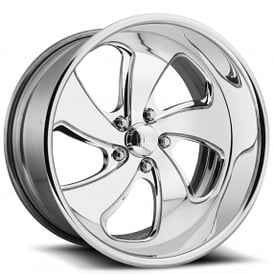 24" U.S. Mags Forged Wheels Gambler 5 US434 Polished Tuckin Series Rims