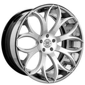 20/21" Lexani Forged Wheels LZ-771 Radon Brushed Face with Chrome Lip Rims 