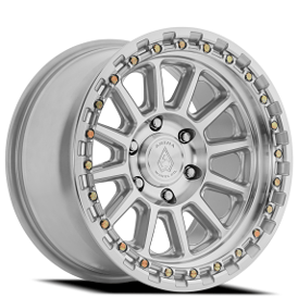 17" Arena Wheel Co A128 Enduro Gloss Silver Machined Off-Road Rims 