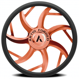 Artis Forged Custom Steering Wheel Sin City Rose Gold