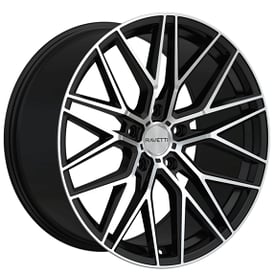 20" Ravetti Wheels M16 Satin Black Machined Flow Formed Rims