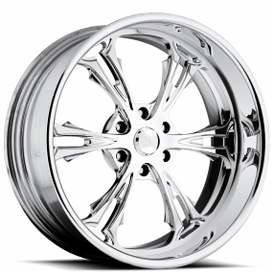18" U.S. Mags Forged Wheels Cartel 6 US411 Polished Tuckin Series Rims