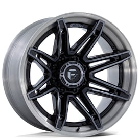 20" Fuel Wheels FC401 Brawl Gloss Black with Brushed Dark Tinted Clear Face and Lip Off-Road Fusion Forged Rims