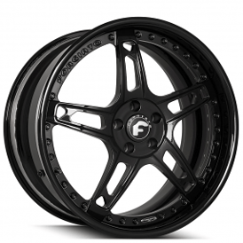 19" Forgiato Wheels Affilato Satin Black Forged Rims