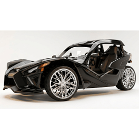 20x9/10.5" Lexani Aries Chrome Polaris Slingshot / 3-Wheeler Wheels (5x110/114, +25/35mm | USED 1-DAY) 