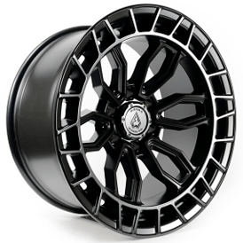 20" Arena Wheel Co A102 Recon Satin Black Off-Road Rims  