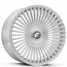 24x9/10" Forgiato Trimestre-M Brushed Silver Floating Cap Monoblock Forged Wheels (5x112/114/120, +25/35mm) 