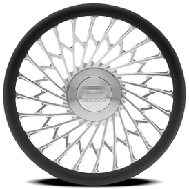 DAZZ Custom Steering Wheel D101 Seville Brushed with Machined Hub and Horn Clear Coated