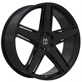 22" Massiv Wheels 926 Classico Full Gloss Black Rims