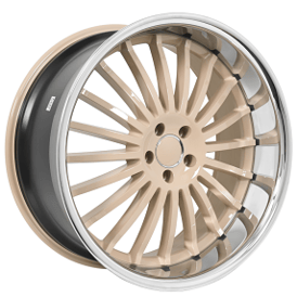 22" XIX Wheels X59 Custom Banana Mania with Chrome Lip Rims 