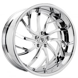 26" Snyper Forged Wheels Calypso Chrome Rims