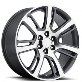 22" Cadillac Escalade Wheels FR 48 Grey Machined Face OEM Replica Rims 