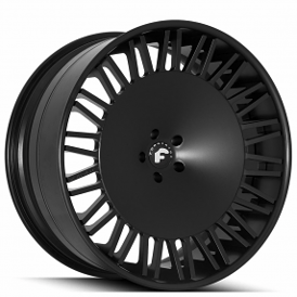 21" Forgiato Wheels Luce-ECL Satin Black Forged Rims