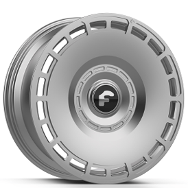 21" Forgiato Wheels Carboni-M Brushed Silver XL Floating Caps Forged Rims 