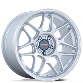 18" Motegi Racing Wheels MR158 Tsubaki Hyper Silver with Machined Lip Flow Formed Rims