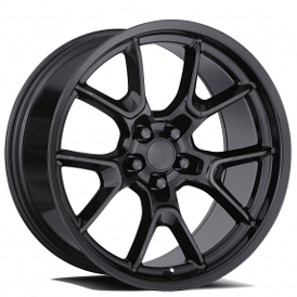 20" Dodge Anniversary Wheels FR 66F Gloss Black OEM Replica Flow Form Rims
