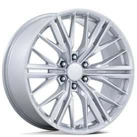 24" Performance Replicas Wheels PR227 Gloss Silver Rims