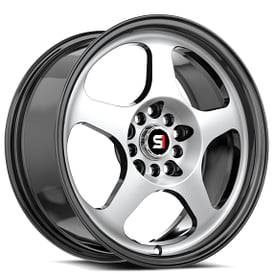 16" SPEC-1 Wheels SPT-36 Gloss Black with Machined Rims 