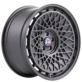 22" Staggered HRE Wheels 501 GTM Satin Charcoal Floating Cap Monoblock Forged Rims