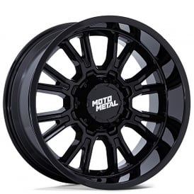 20" Moto Metal Wheels MO810 Legacy Gloss Black Off-Road Rims