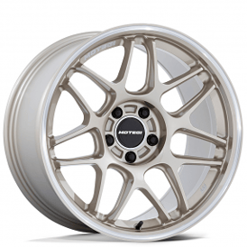 18" Motegi Racing Wheels MR158 Tsubaki Motorsport Gold with Machined Lip Flow Formed Rims