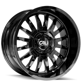 20" Cali Wheels 9110 Summit Gloss Black Off-Road Rims