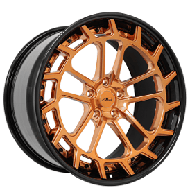 20" AC Forged Wheels ACF609 Copper with Gloss Black Lip and Inner Three Piece Rims