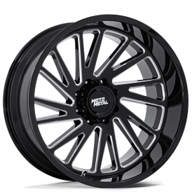 22" Moto Metal Wheels MO811 Combat Gloss Black Milled Off-Road Rims